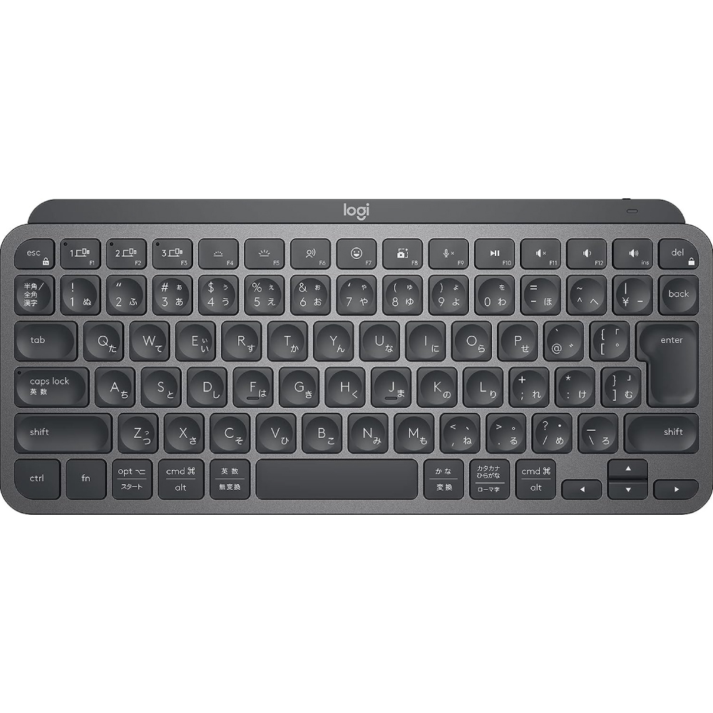 【Amazon.co.jp限定】ロジクール MX KEYS mini KX700GRd ミニマリスト ワイヤレス イルミネイテッド キーボード グラファイト 充電式