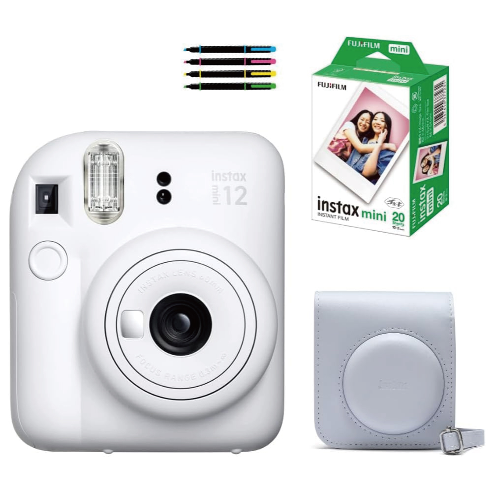 富士フイルム インスタントカメラ チェキ instax mini 12 (4点セット)