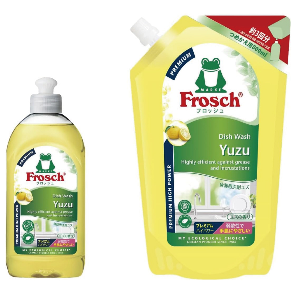 フロッシュ食器用洗剤ユズ 本体300ml+つめかえ用800mlセット