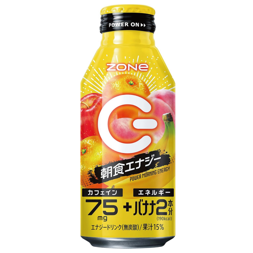 ZONe(ゾーン) POWER MORNING ENERGY エナジードリンク 朝食 ボトル缶 400ml×24本