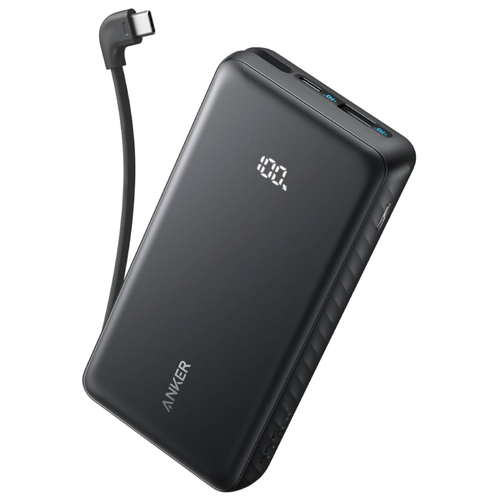 Anker Zolo Power Bank (10000mAh, 22.5W, Built-In USB-Cケーブル)