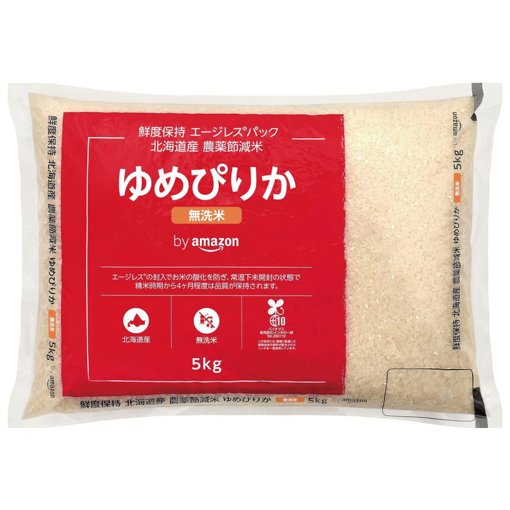 by Amazon 北海道産 ゆめぴりか 無洗米 5kg 令和7年産