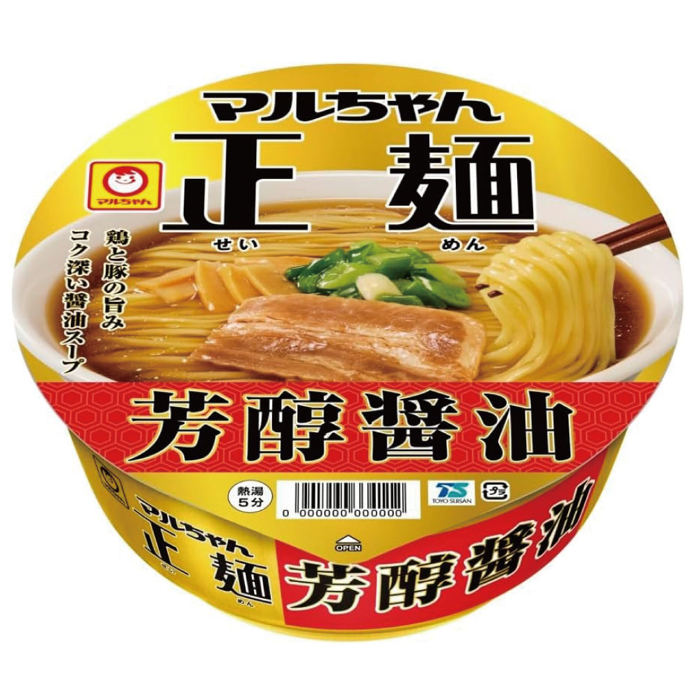 東洋水産 マルちゃん正麺 カップ 芳醇醤油 120g×12個