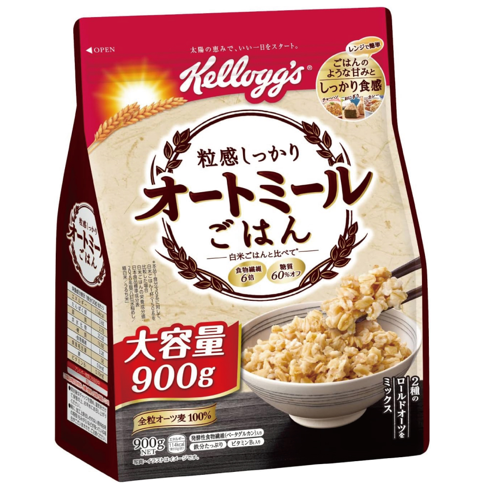 ケロッグ 粒感しっかり オートミールごはん 900g