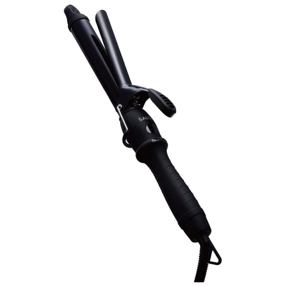 【Amazon.co.jp限定】 SALONIA サロニア セラミック カール ヘアアイロン コテ 25mm 海外対応 SL-008AB ブラック