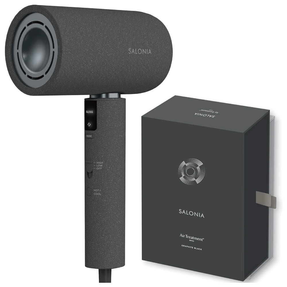 【Amazon.co.jp限定】 SALONIA サロニア エアトリートメント ドライヤー グラファイトブラック