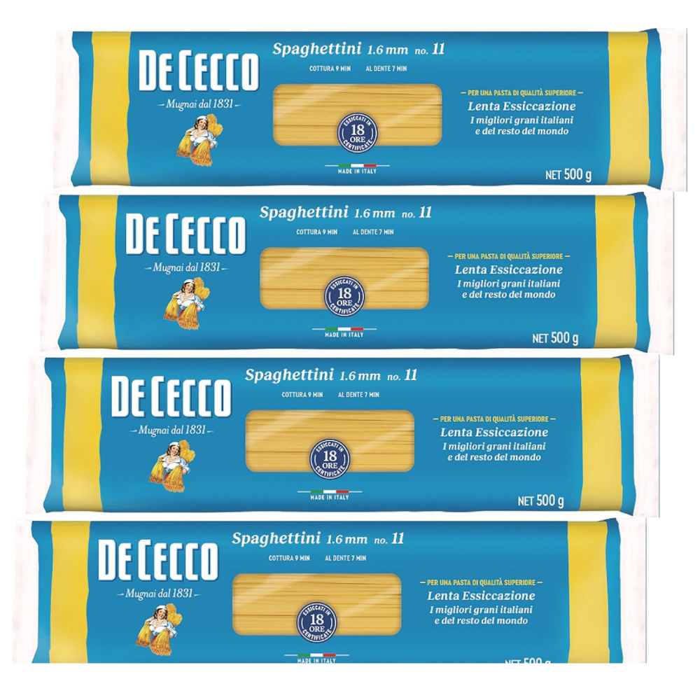 ディ・チェコ No.11 スパゲッティーニ 1.6mm 500×4袋