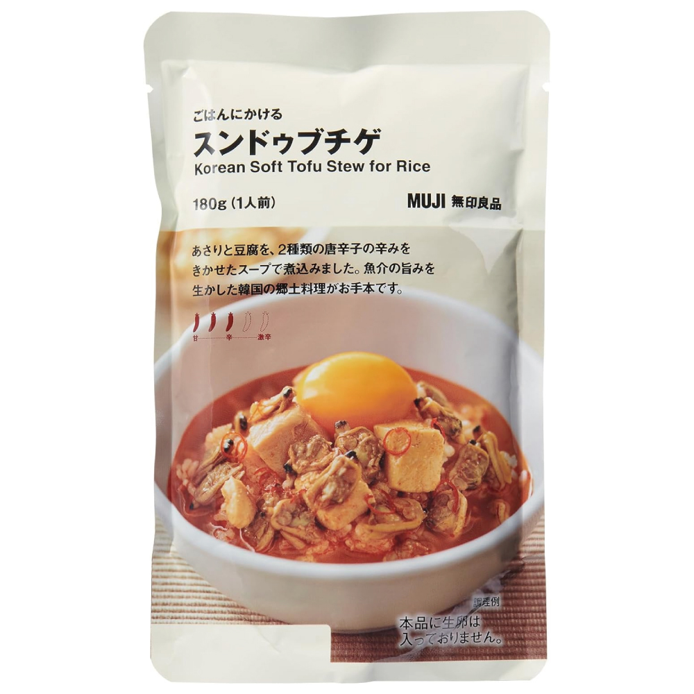無印良品 ごはんにかける スンドゥブチゲ 180g (1人前) 12661382