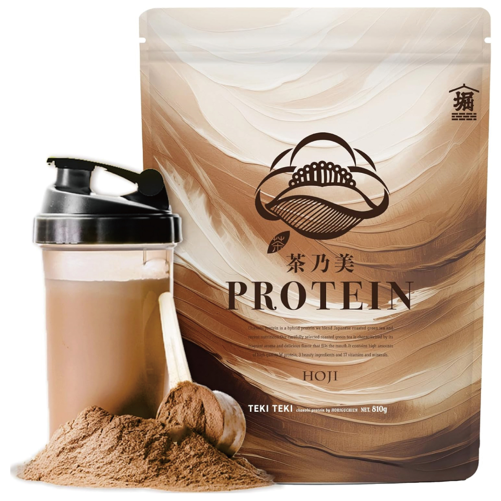【お茶屋が開発】茶乃美 プロテイン 810g 一番茶 ほうじ茶 whey soy protein 堀口園 (シェイカーは付属しておりません)