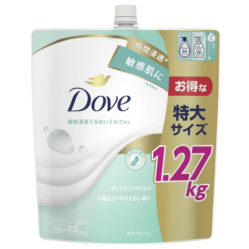 Dove(ダヴ)ボディソープ センシティブマイルド ボディウォッシュ 詰め替え 1270g