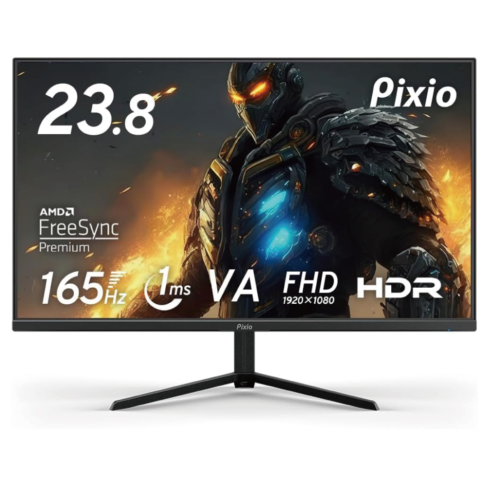 Pixio PX243 ゲーミングモニター 23.8インチ FHD VA 165Hz 1ms スピーカー内蔵 2年保証