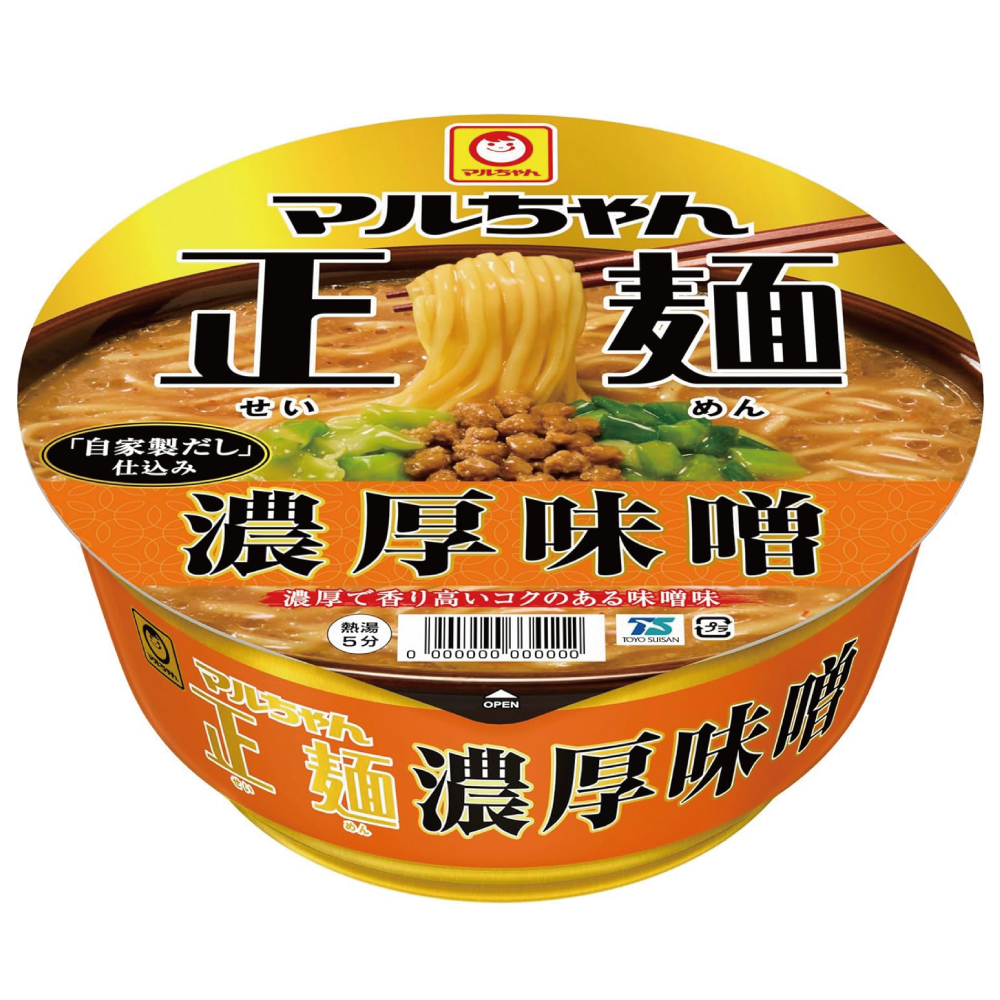 東洋水産 マルちゃん正麺 カップ 濃厚味噌 133g×12個