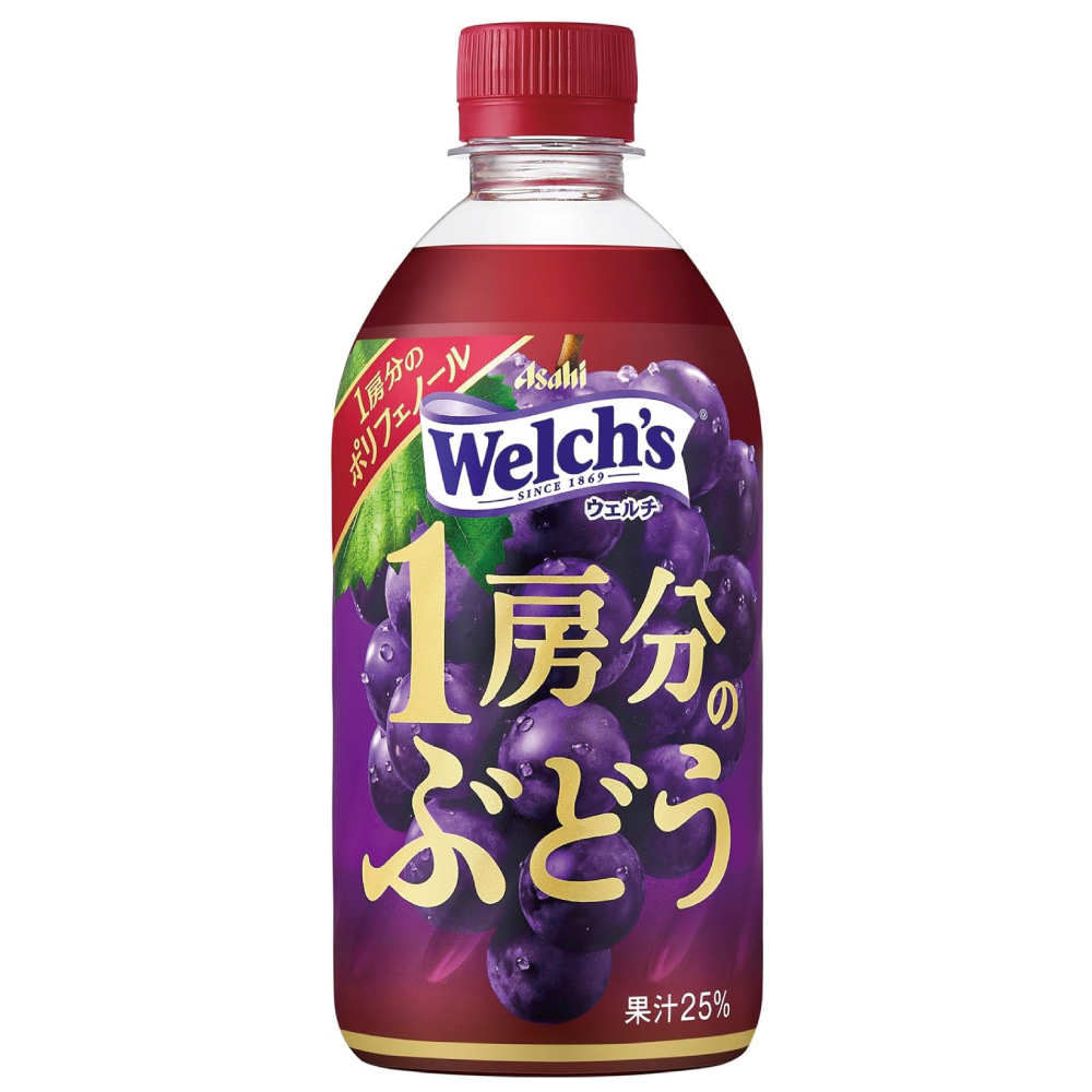 アサヒ飲料 welch's 1房分のぶどう 470ml×24本