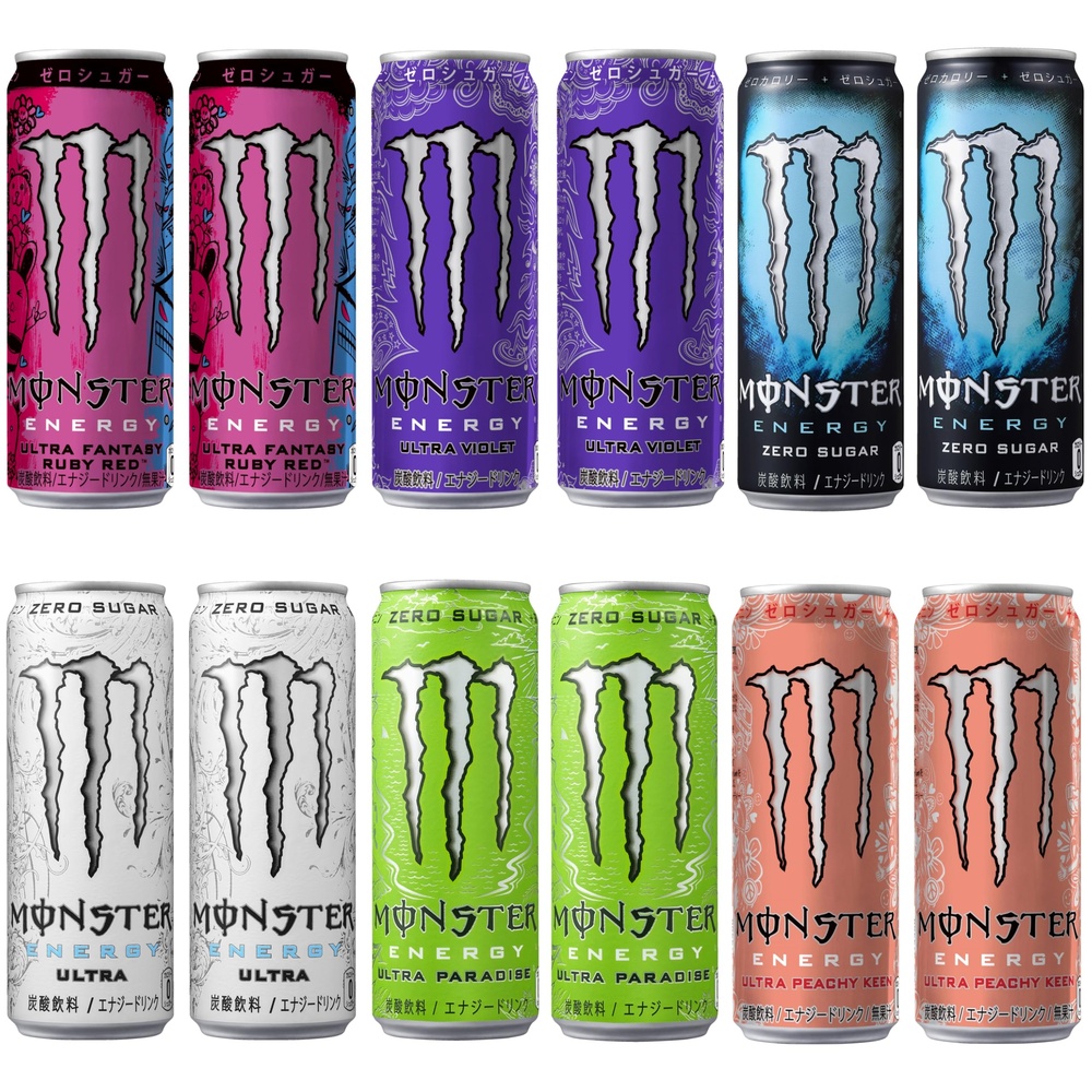 モンスター アサヒ飲料 ゼロカロリー アソートセット 12本 2025SS [エナジードリンク] [0カロリー] 【Amazon.co.jp限定】