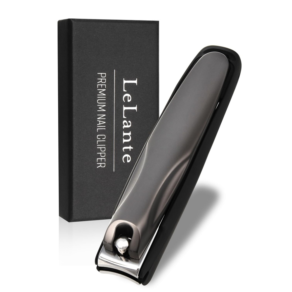 【anan掲載モデル】 LeLante 爪切り 高級 【サクッと切れるクセになる切れ心地】ガンメタプレミアムブラック