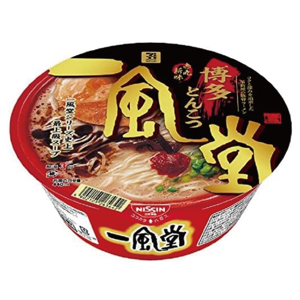 日清食品 一風堂 赤丸新味 博多とんこつ 127g×12個