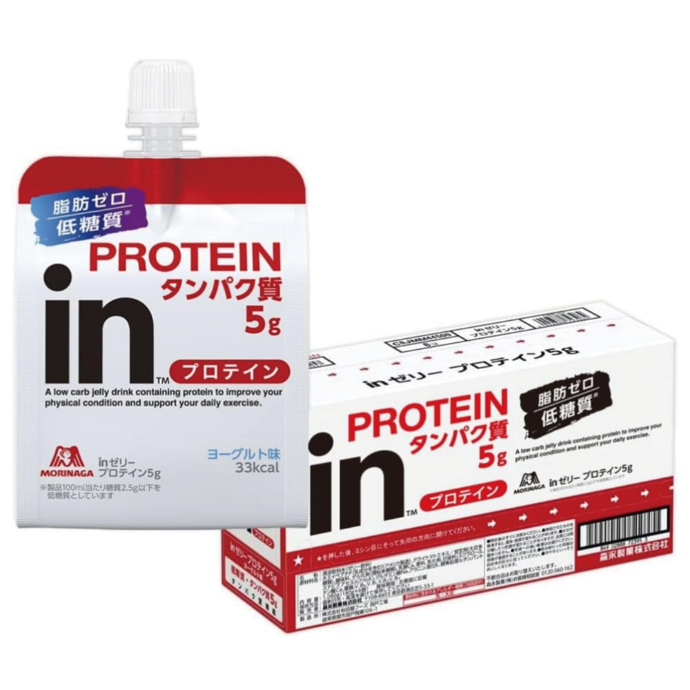 inゼリー プロテイン5g ヨーグルト味 (180g×6個)  森永製菓