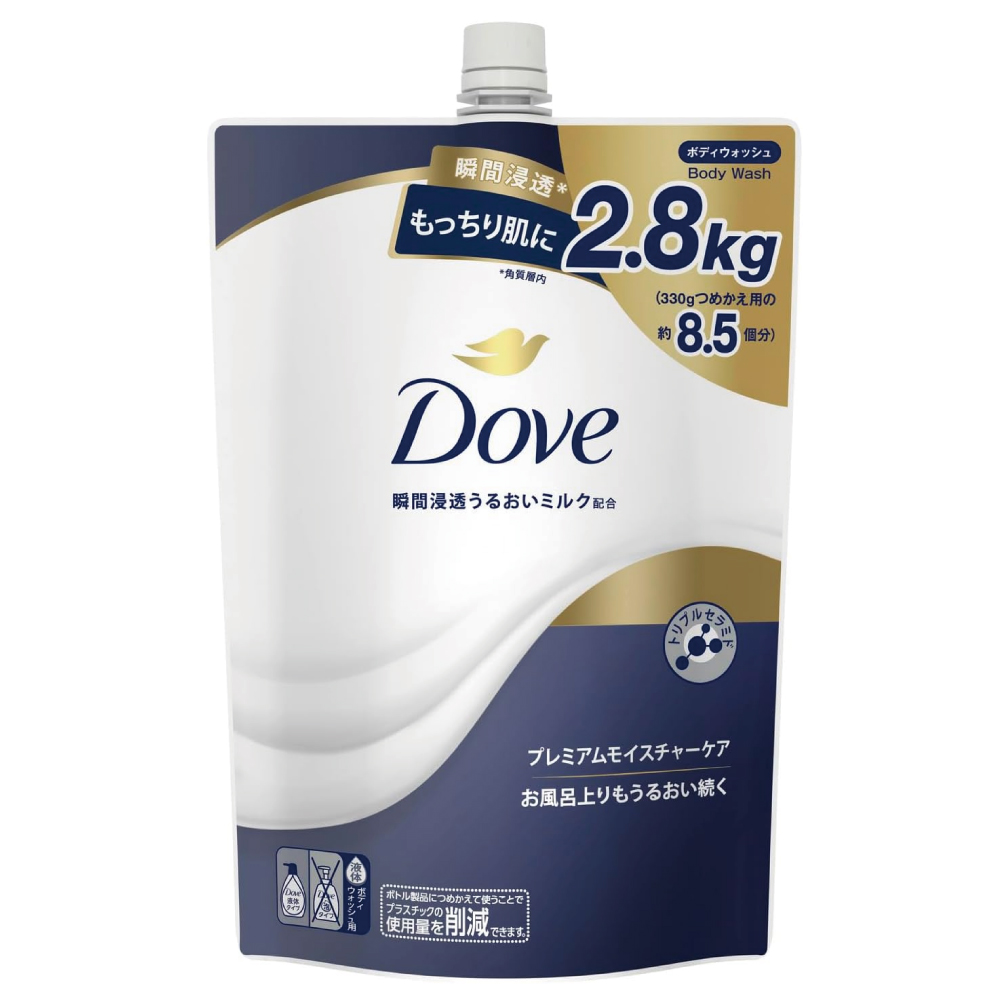 【Amazon.co.jp限定】 Dove(ダヴ) ボディーソープ 詰め替え プレミアムモイスチャーケア 2800g