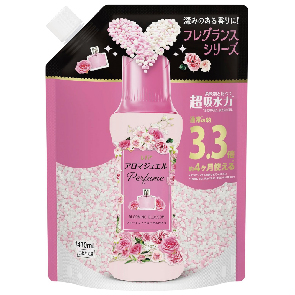 レノア アロマジュエル Perfume お洗濯の香り付けビーズ ブルーミングブロッサムの香り 詰め替え 1410mL