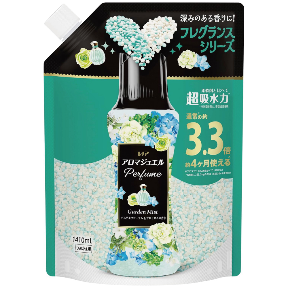 レノア アロマジュエル Perfume お洗濯の香り付けビーズ パステルフローラル＆ブロッサムの香り 詰め替え 1410mL