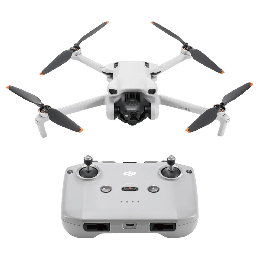 DJI Mini 3 カメラドローン リモートID対応 4K HDR動画撮影 38分飛行時間 縦向き撮影 折りたたみ式 軽量 ミニカメラ グレー