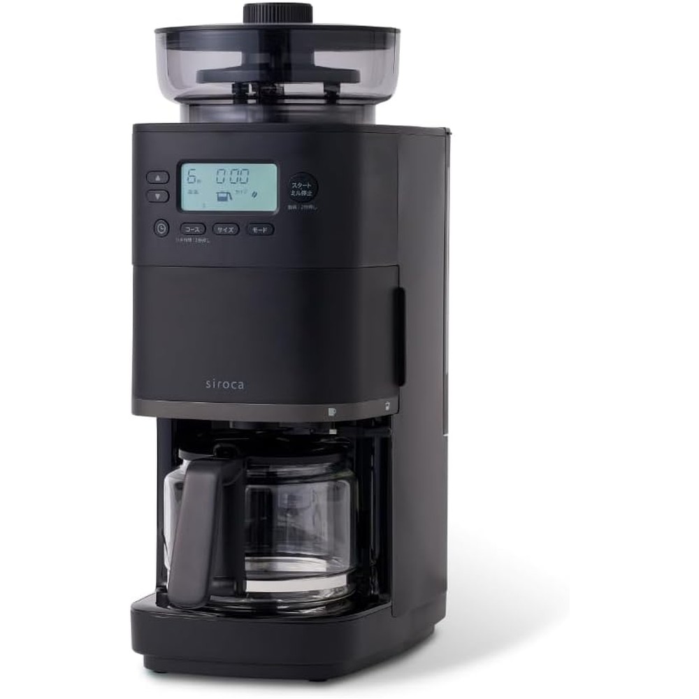 siroca コーン式全自動コーヒーメーカー カフェばこ PRO SC-C261(K) ブラック
