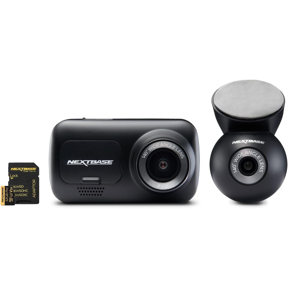 ネクストベース 前後ドライブレコーダー 320GXR 200万画素 32GB microSD付属