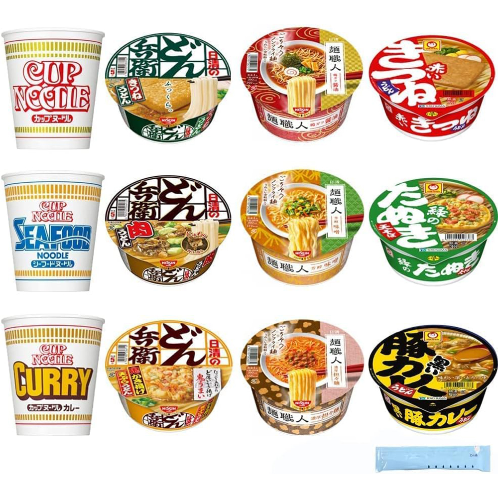 カップ麺 12種類 詰め合わせ セット ( カップヌードル どん兵衛 麺職人 マルちゃん )