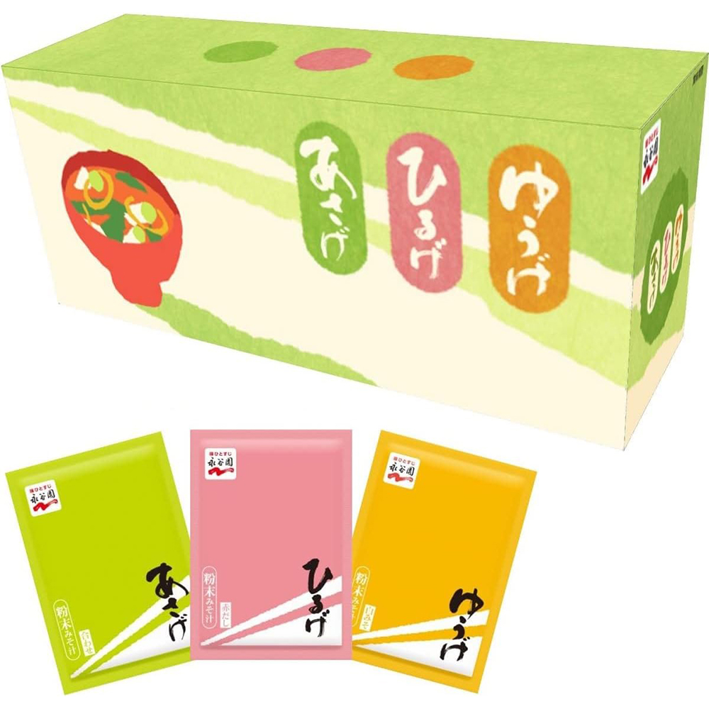 永谷園 あさげ・ひるげ・ゆうげ おみそ汁アソートBOX(粉末タイプ) 30食入