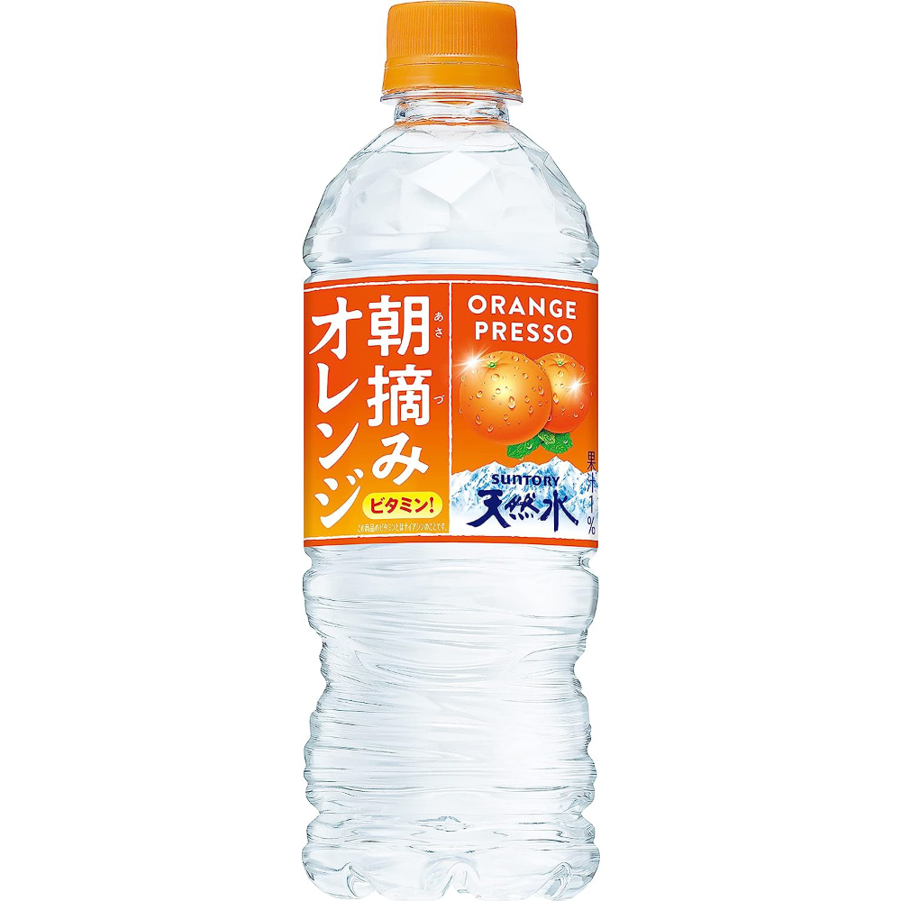 サントリー 朝摘みオレンジ&南アルプスの天然水(冷凍兼用) 540ml×24本