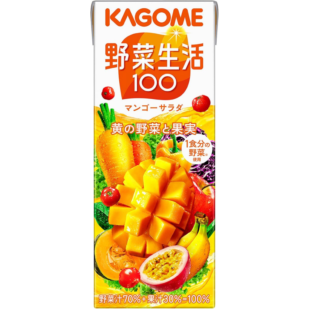 カゴメ 野菜生活100 マンゴーサラダ 200ml×24本