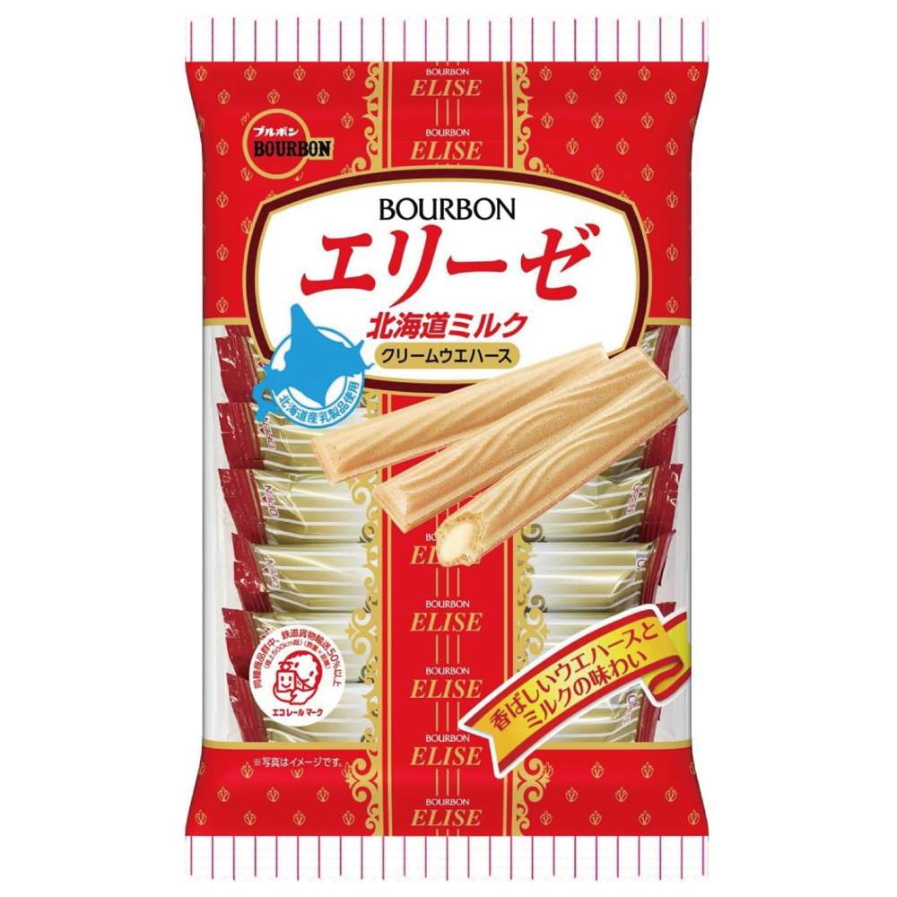 ブルボン エリーゼ北海道ミルク 16入本×1袋