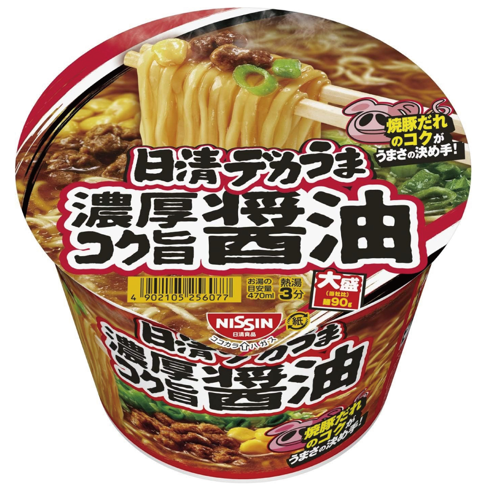 日清食品 デカうま 濃厚コク旨醤油 116g ×12個