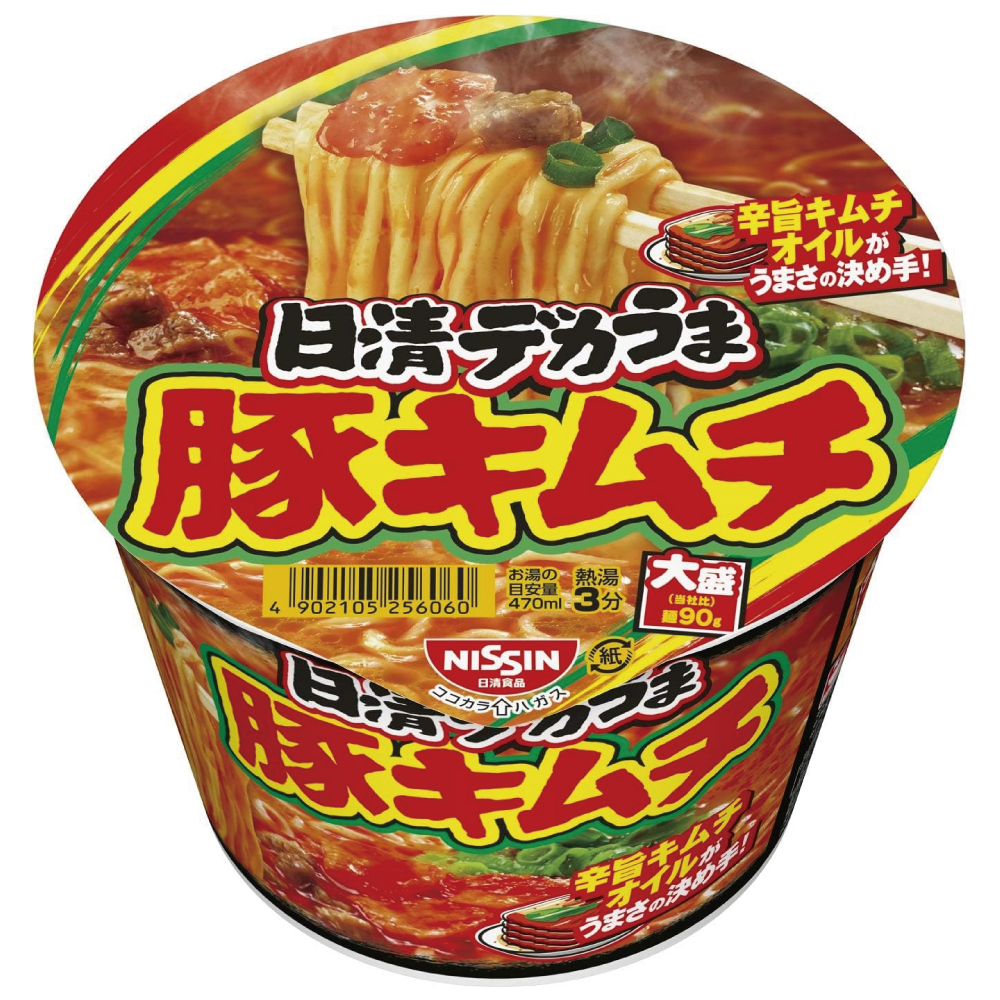 日清食品 日清デカうま 豚キムチ 101g×12個