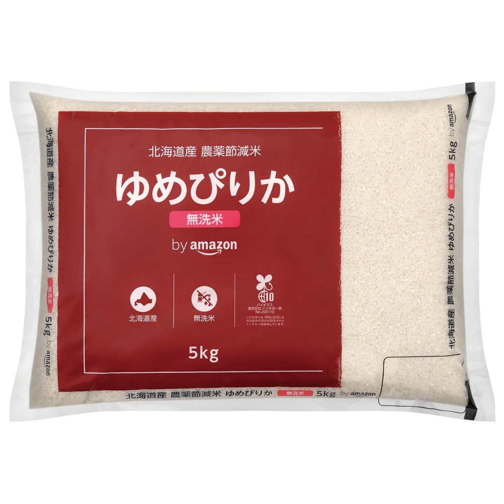 by Amazon 北海道産 ゆめぴりか 無洗米 5kg 令和6年産
