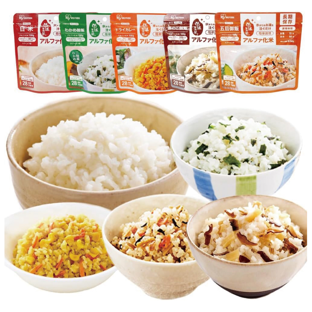 【Amazon.co.jp限定】アイリスオーヤマ Smart Basic アルファ米 10食セット 非常食 長期保存 5年保存 (製造から) 5種×2食 スプーン付き