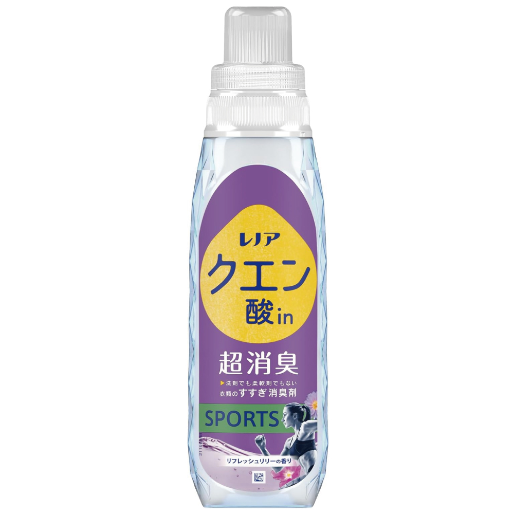 レノア クエン酸in 超消臭 衣類のすすぎ消臭剤 SPORTS リフレッシュリリーの香り 本体 430mL