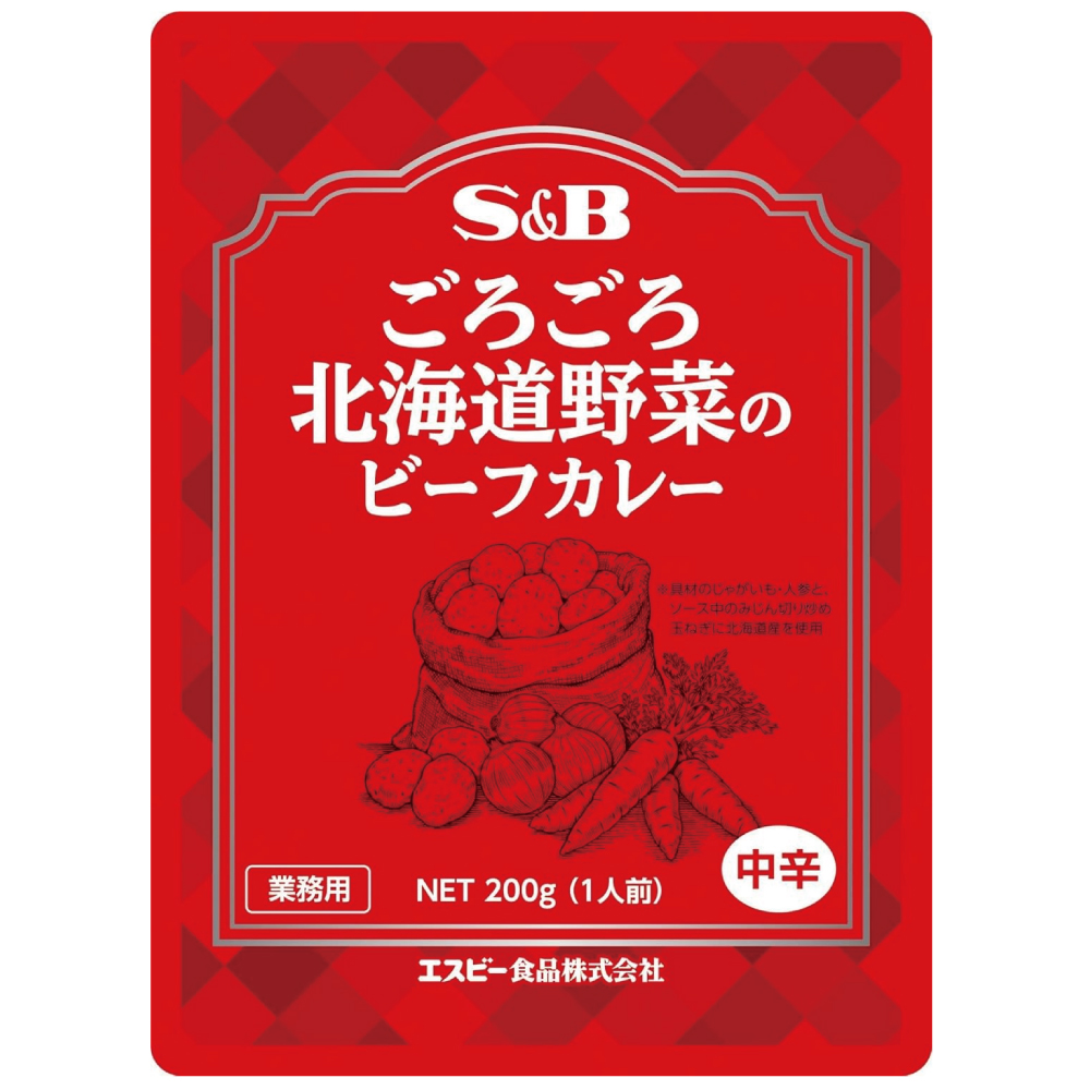 エスビー食品 ごろごろ北海道野菜のビーフカレー200g