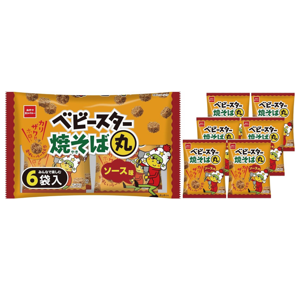 おやつカンパニー (公式)ベビースター 焼そば丸ソース味 120g(20g×6袋)