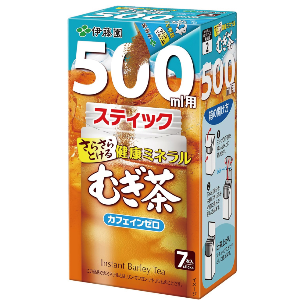 伊藤園 健康ミネラルむぎ茶 さらさら スティック 500ml用 3.5g×7本 粉末