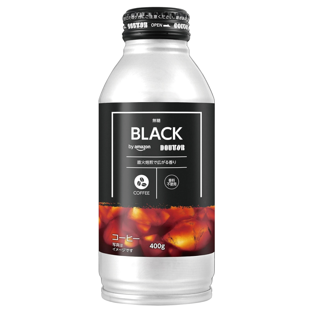 by Amazon ドトールコーヒー レアルブラック 無糖 400ml × 24 本(SOLIMO)