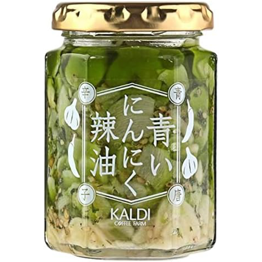 GO-EN カルディ KALDI 青いにんにく辣油 青唐辛子 120g