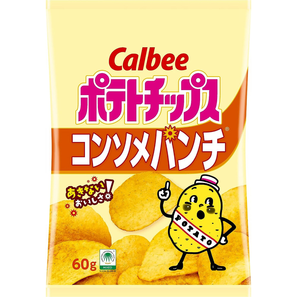 カルビー ポテトチップスコンソメパンチ 60g×12袋