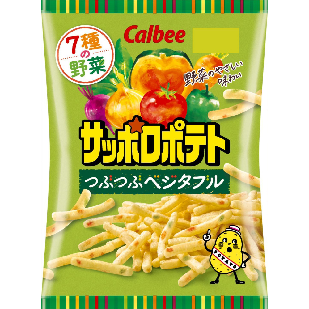 カルビー サッポロポテトつぶつぶベジタブル 72g×12