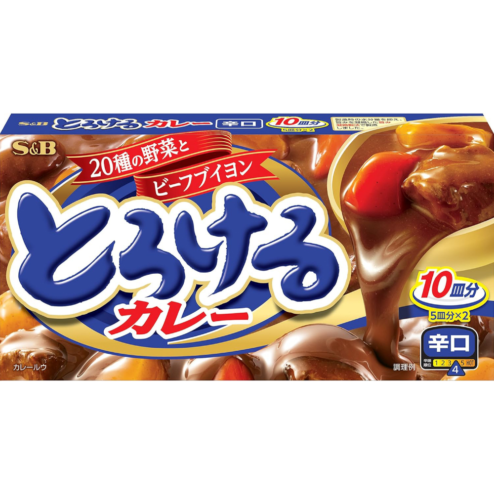 S&B とろけるカレー 辛口 180g×5個