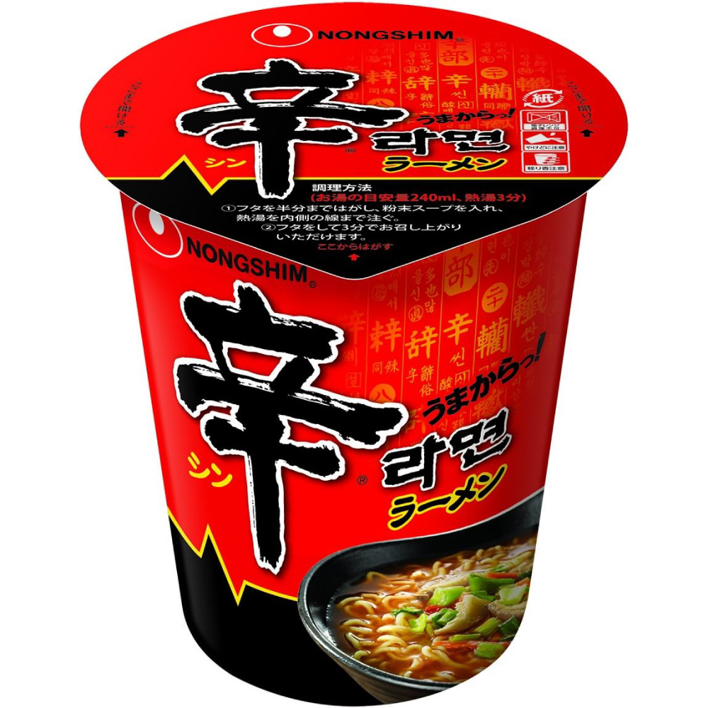 農心ジャパン 辛ラーメンカップ 68g×12個