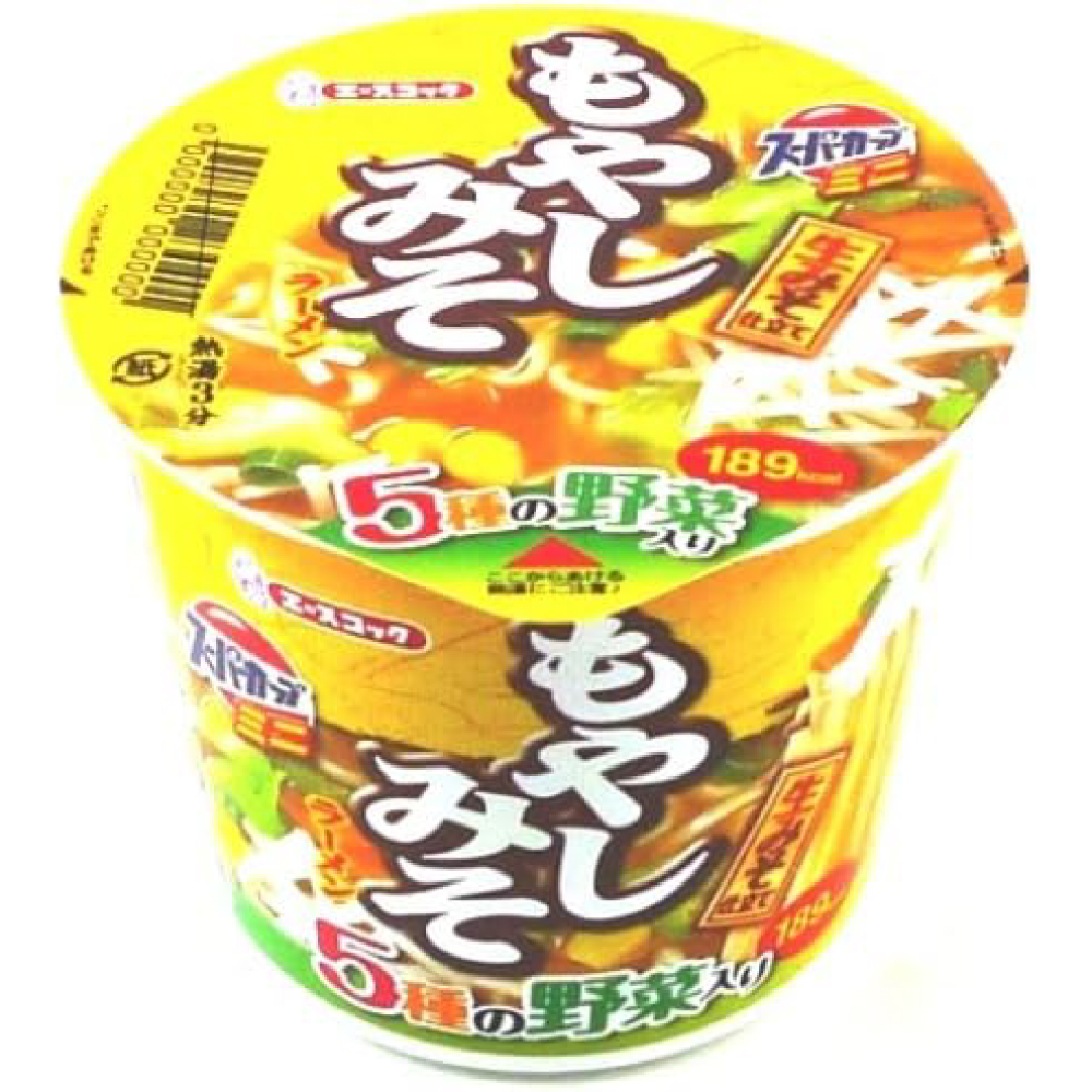 エースコック スーパーカップミニ もやしみそラーメン 51g×12個