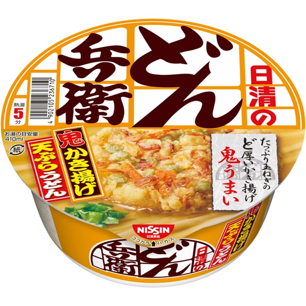 日清食品 どん兵衛 かき揚げ天ぷらうどん 97g×12個