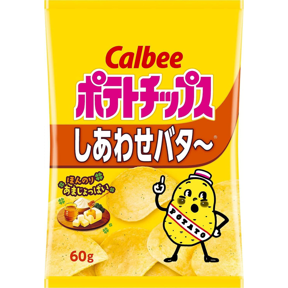 カルビー ポテトチップスしあわせバタ~ 60g×12袋