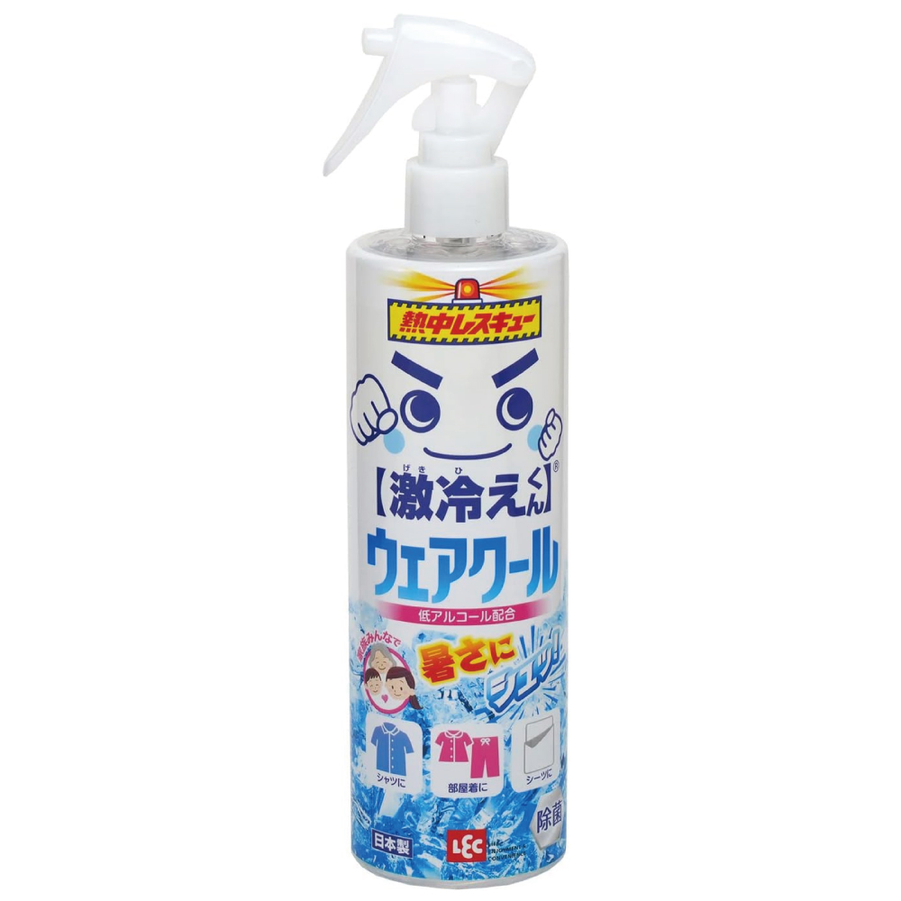 激冷えくん レック 熱中レスキュー ウェアクール スプレー ミントの香り 400ml